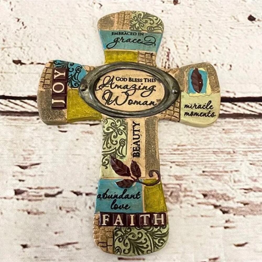 God Bless This Woman Inspirational Cross
